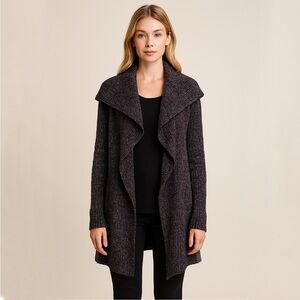 NWT Mystree Luxurious Velour Open-Front Long Cardigan Size S/M